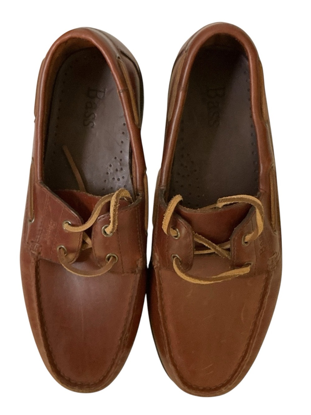 Bass Men’s Leather Boat Shoe Seafarer Dockside Loafer Size 8W - Picture 7 of 15